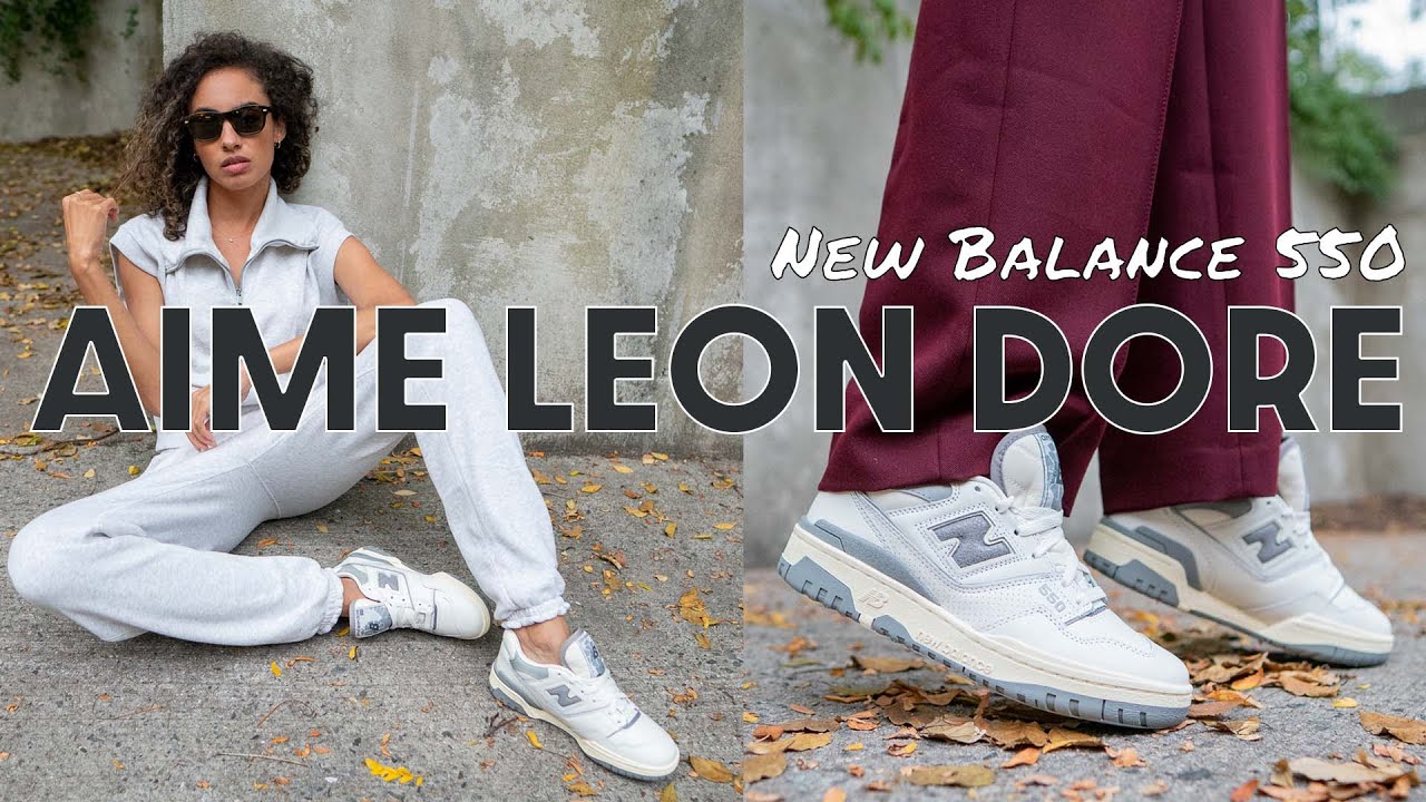 AIME LEON DORE x NEW BALANCE 550 WHITE GREY ON Foot Review and How to Style