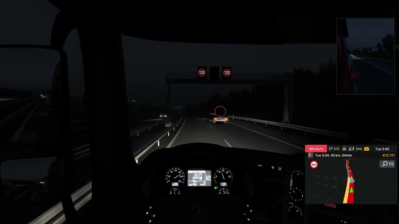 Euro Truck Simulator 2 | Berlin - Dresden | Mercedes Actros MegaSpace 510 hp, 12 Speeds #98