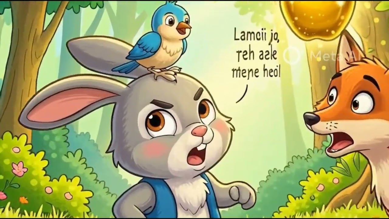 Chintu khargosh Or Sunhara Seb #kidsanimation #viral #story #cartoonvideo 