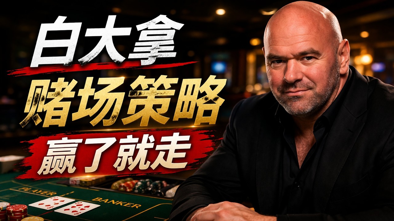 為什麽白大拿經常能贏？UFC老板講透賭場策略：少打、敢打、贏了就走｜一夜輸300萬，一晚贏700萬，他沒算牌，卻懂賭場最狠的策略｜看完你就知道，賭場真正的優勢根本不是賠率