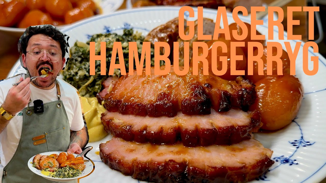 annonce MIT HEMMELIGE HAMBURGERRYG-HACK! Glaseret hamburgerryg i airfyer med grønlangkål og medister