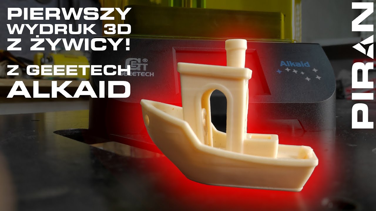 Mój pierwszy wydruk 3D z żywicy! - SLA vs FDM - Drukarka Geeetech ALKAID  za 99$!