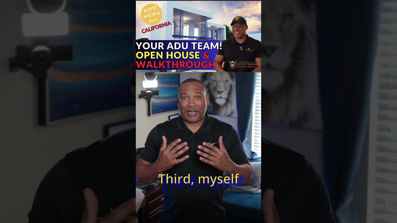 California ADU Walkthrough.  See, Touch, Smell! 