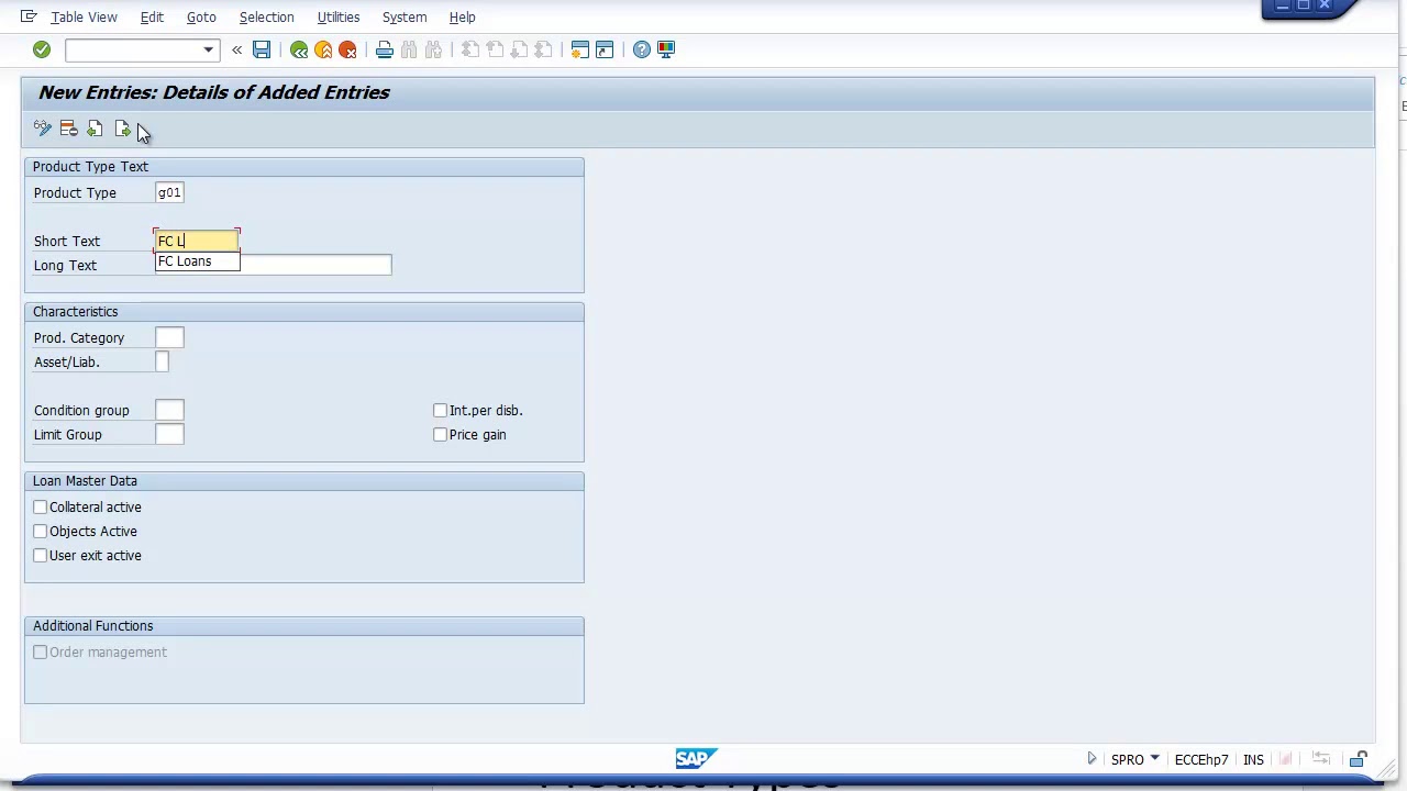 SAP CML Configuration   Define Product Types