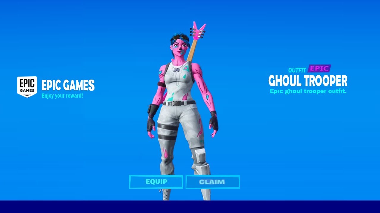 How To Get Ghoul Skull Trooper Skin NOW FREE In Fortnite (Unlock Pink Skull) Free Pink Skull Trooper