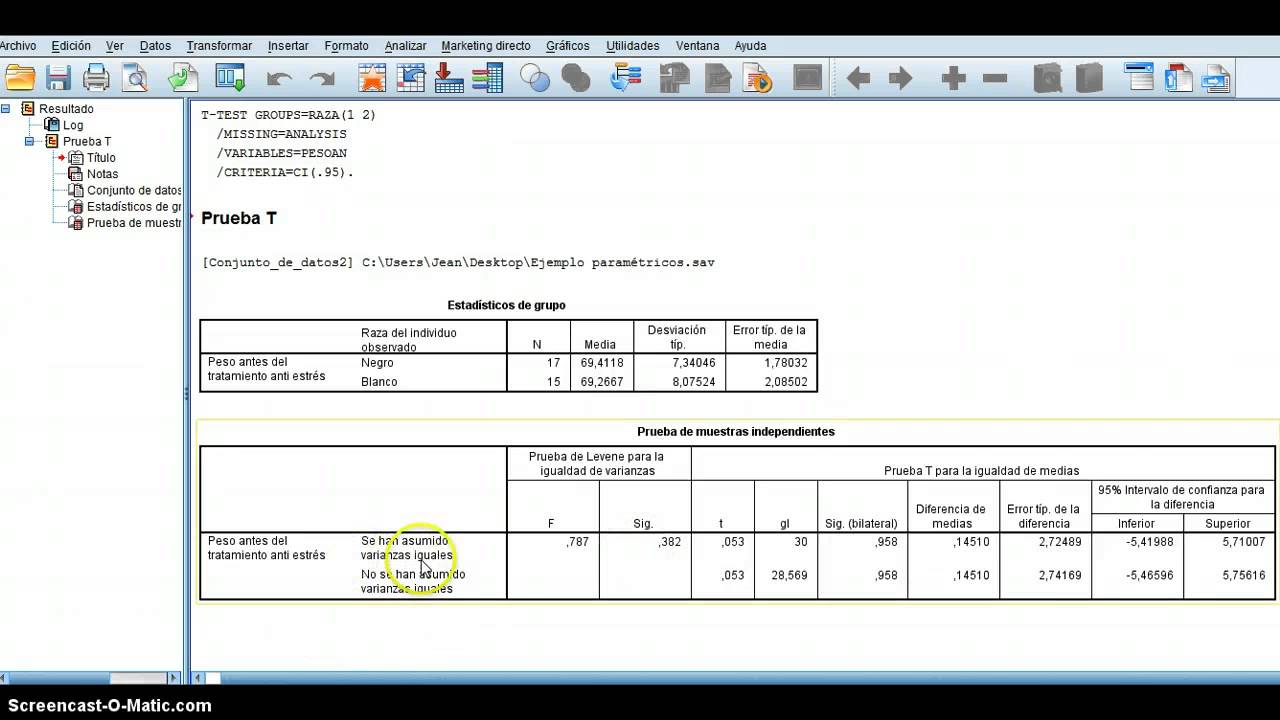 Prueba t para dos muestras independientes