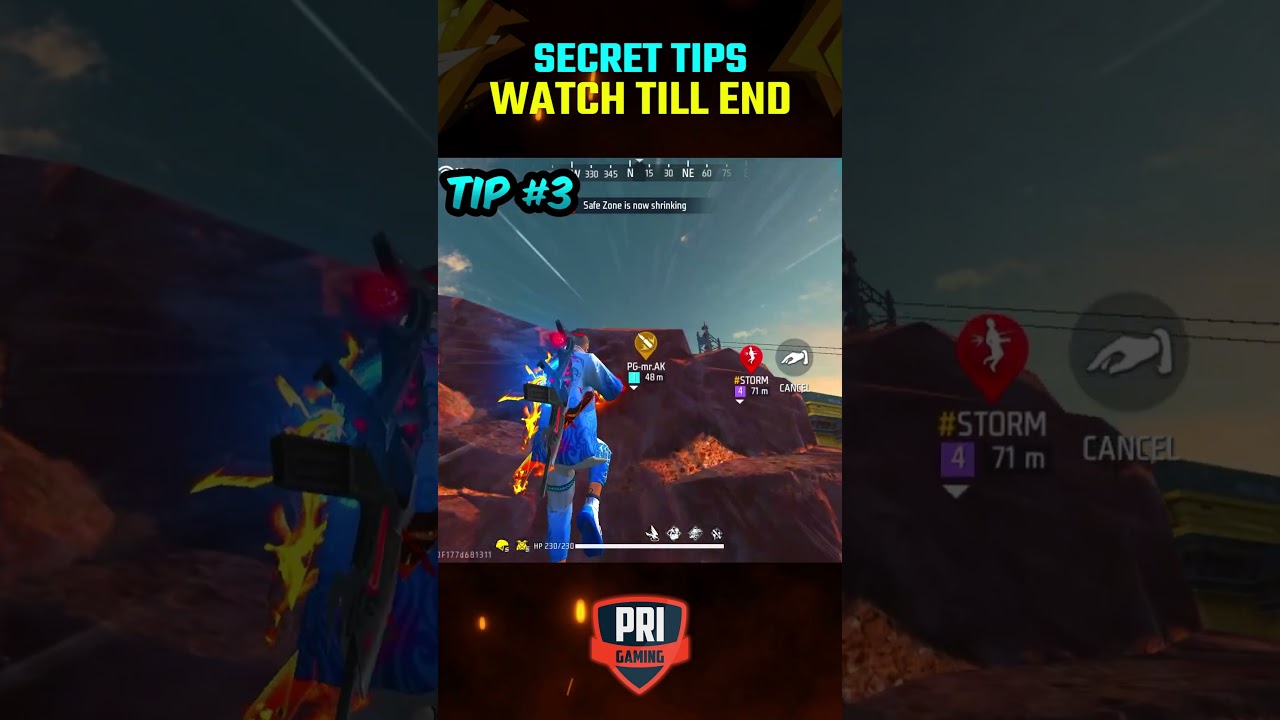 Secret KALAHARI MAP Tips for Grandmaster Push🤯in Garena Freefire #shorts #Short | PRI GAMING