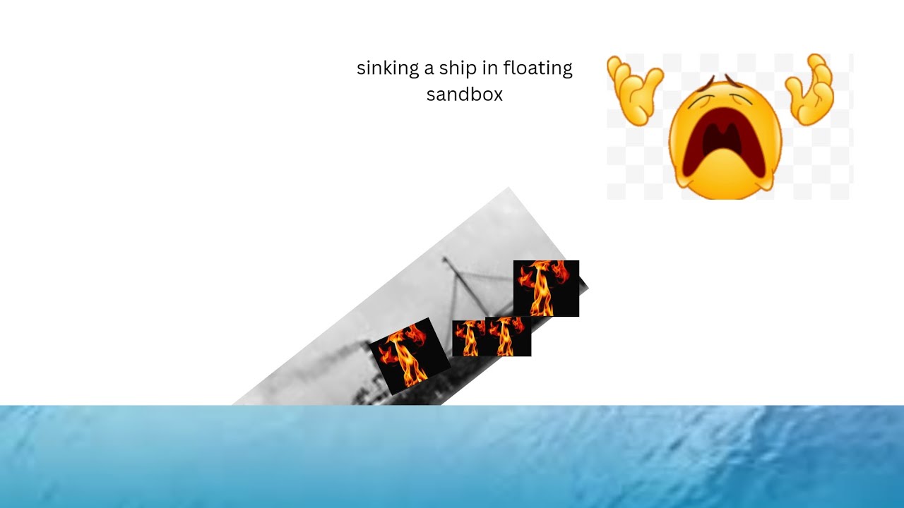 sinking a cargo ship in floating sandbox