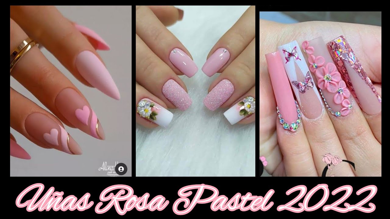 DISEÑOS DE UÑAS ROSA 2022 #uñasrosapastel #uñasrosa #uñasdecoradas #nailspink #trendsnails #diseños