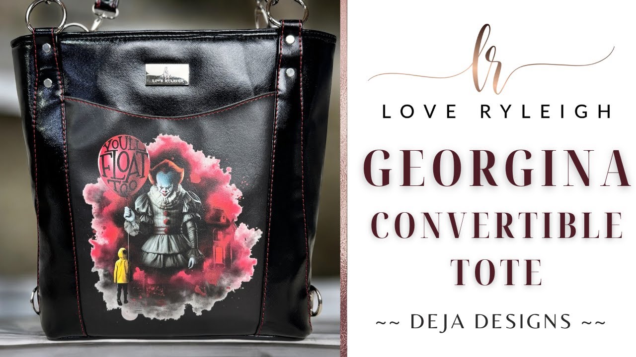 Sewing the Georgina Convertible Tote by Deja Designs.