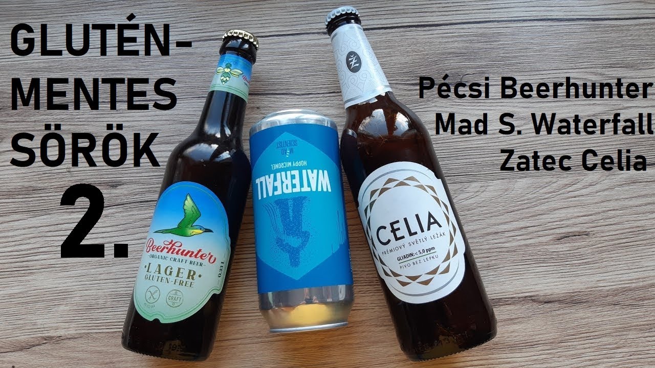 S&ouml;rteszt: Glut&eacute;nmentes s&ouml;r&ouml;k 2. (P&eacute;csi Beerhunter, Mad Scientist Waterfall m&eacute;zs&ouml;r, Žatec Celia)
