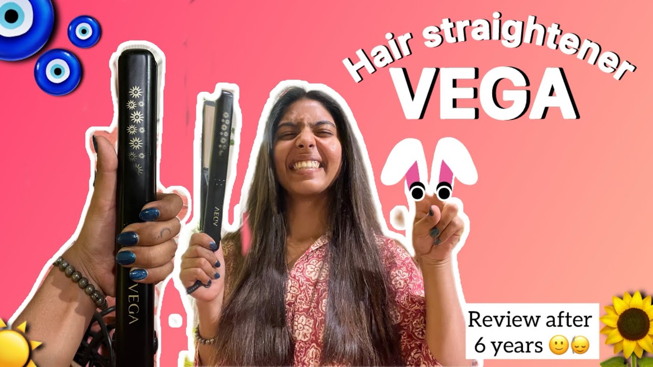 Vega Hair Straightener Review / Is the Vega Hair Straightener Worth It?/ straightening at home ✌🏻🤩🤌🏻