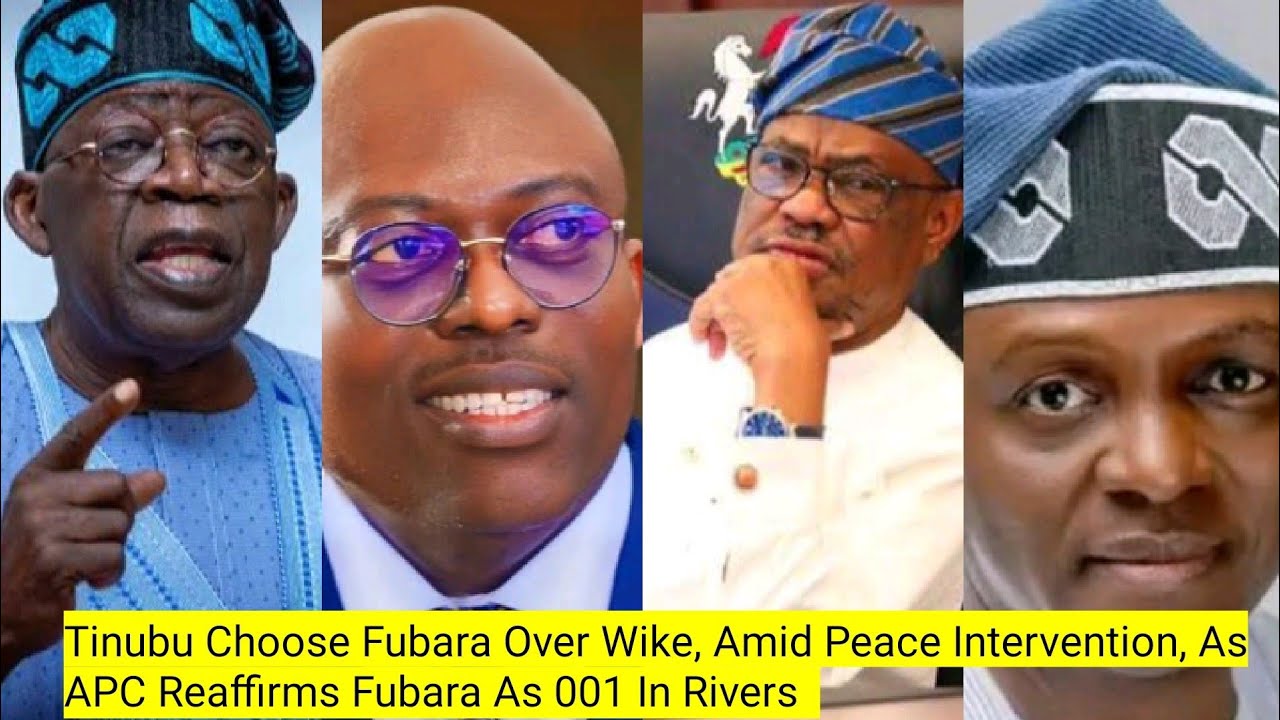 Tinubu Choose Fubara Over Wike, Amid Peace Intervention, As APC Reaffirms Fubara As 001 In Rivers  