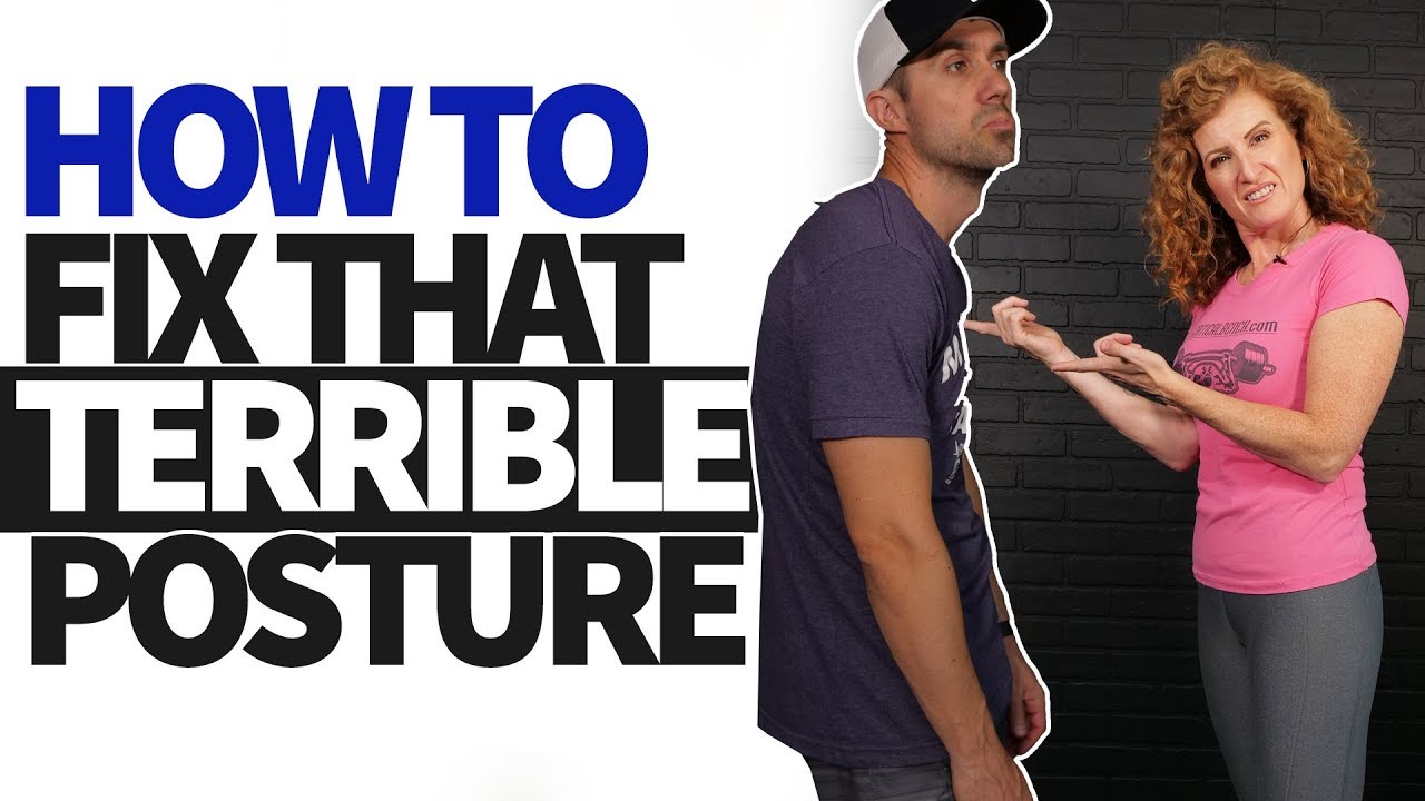 How To Fix Terrible Posture - GET STRAIGHT 🙌🏻 3 Exercises