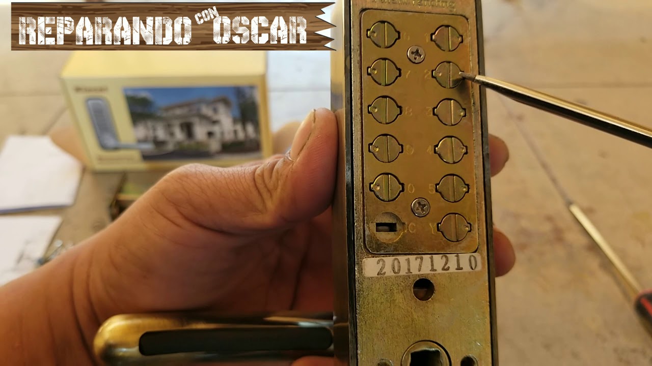 Como cambiar combinación de una chapa kiaset mecanica Lk420sa