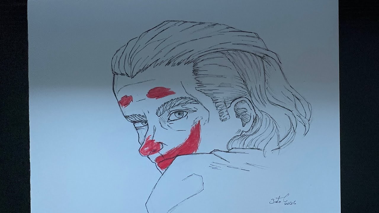 How To Draw The Joker | Easy Joker Drawing for Kids & Beginners simple anime drawing for beginners