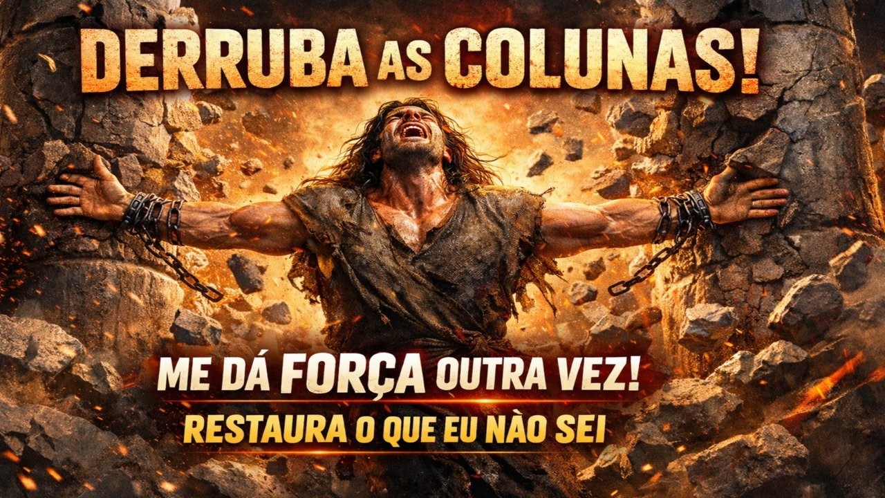 DERRUBA AS COLUNAS! 🔥 | Louvor Profético Sobre Força, Queda e Restauração (Inspirado em Sansão)