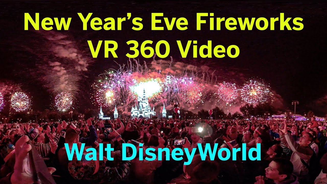 VR 360 2020 NYE Fireworks Walt Disney World Magic Kingdom 11 50 pm Show Dec 31, 2019 GoPro Fusion