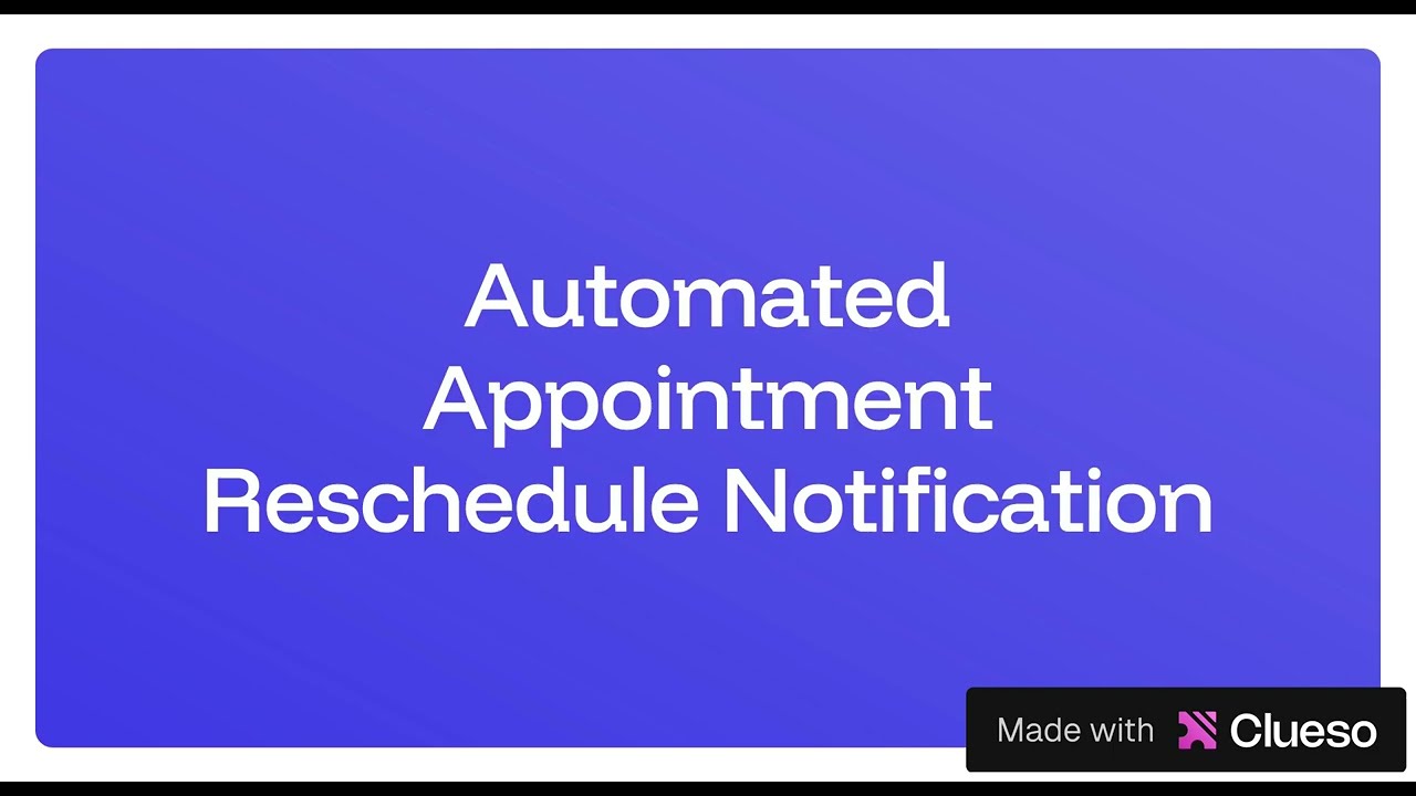Automated Appointment Reschedule Notification | Gohighlevel and Jane