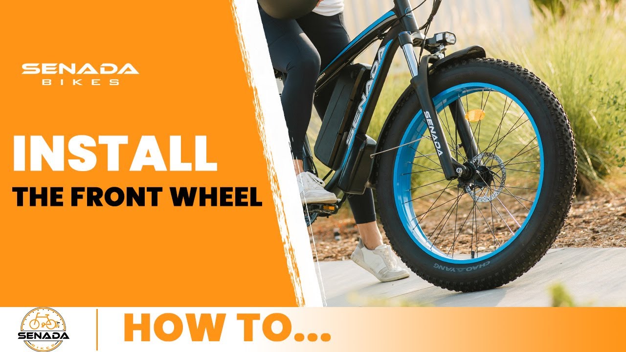 Install the front wheel on SABER HERALD