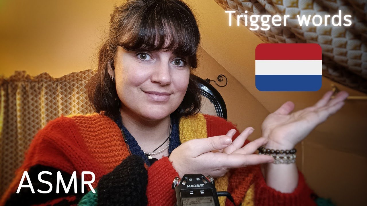 ASMR | Trying to speak Dutch 🇳🇱 #2 I whisper trigger words in your ears (close up, accent)