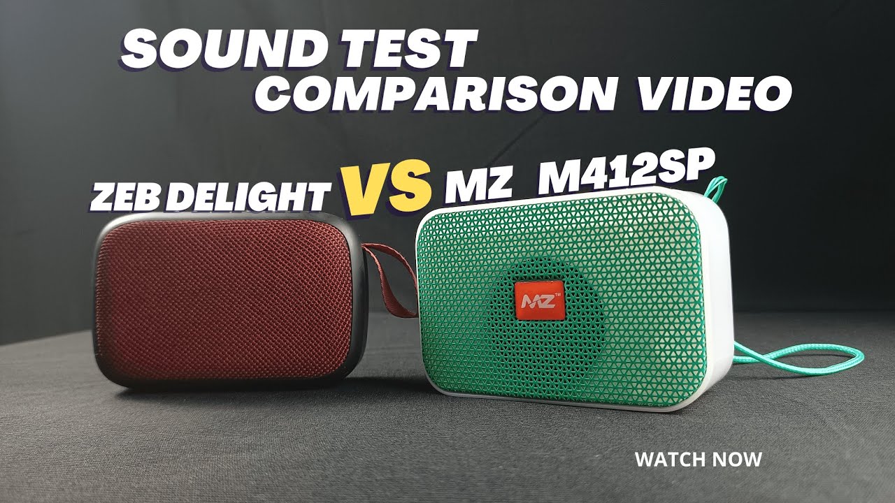 ZEBRONICS ZEB Delight vs MZ M412SP | MZ M412SP bluetooth speaker | Watch before you Buy !