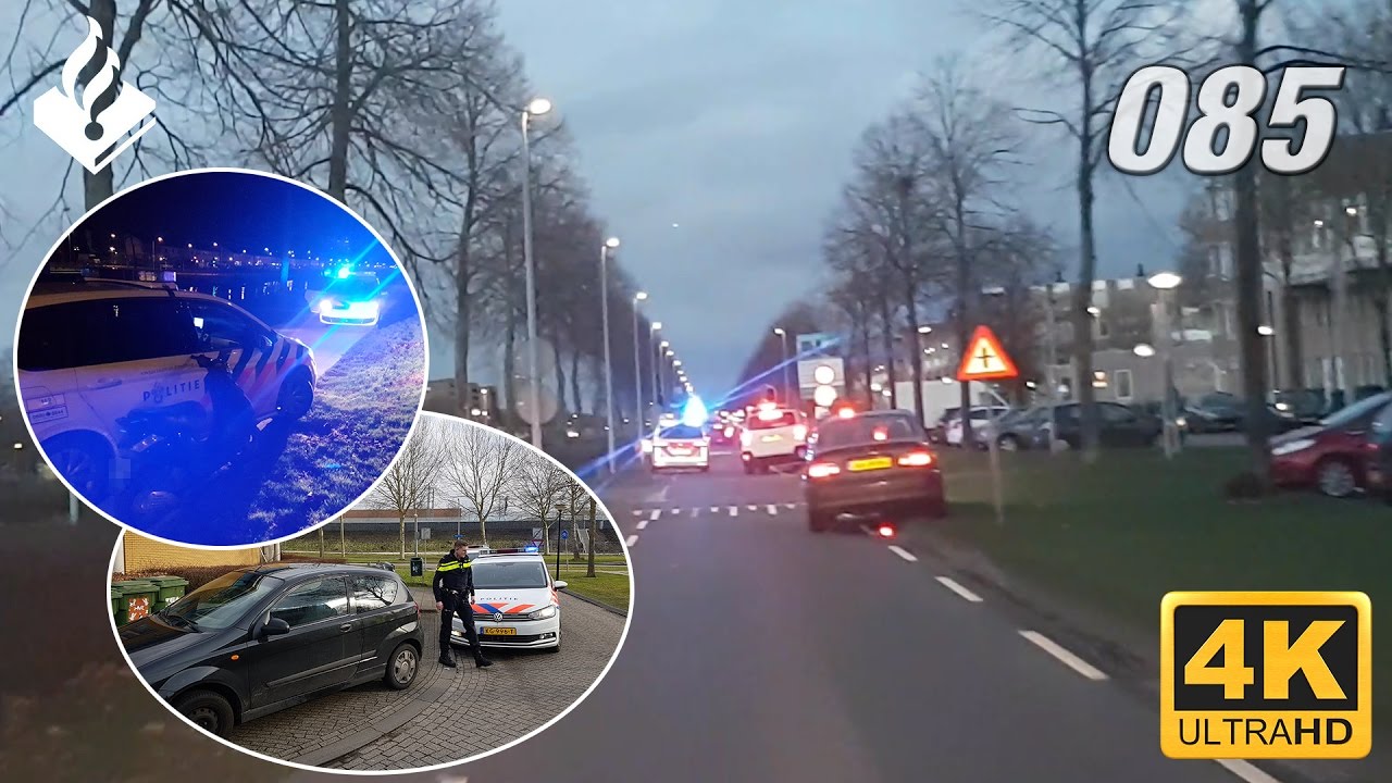 Politie achtervolging. Dienst samen met de politiestudent👮. Deel 1. 4K