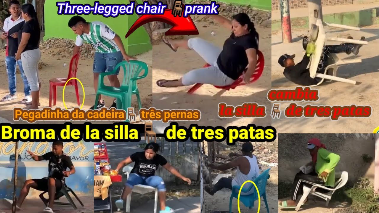 broma del cambio de silla🪑😂 / pegadinha de troca de cadeira /chair change joke