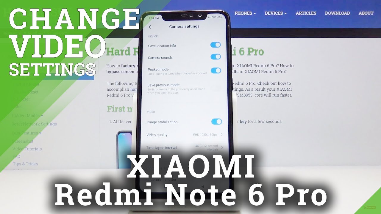 How to Change Video Resolution in Xiaomi Redmi Note 6 Pro &ndash; Set Up Video Quality