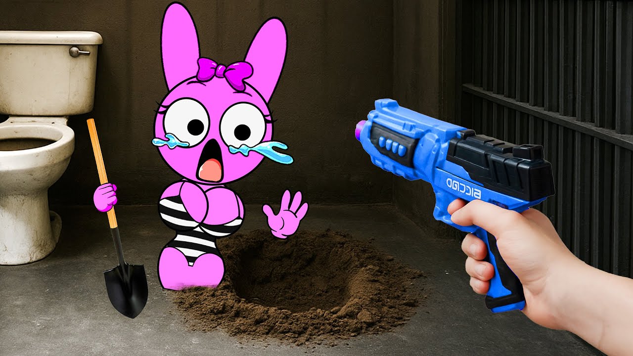 😱 PINKI ESCAPED?! Alarms Ring Across The Prison 🚔 (Sprunki in Real Life)
