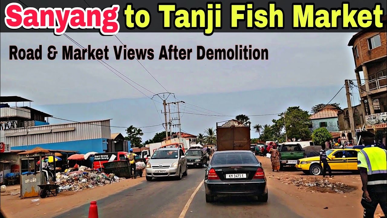 Exploring Gambia's Clean Sanyang Highway to Tanji Fish Market Drive | Nov 2024 Road & Market View