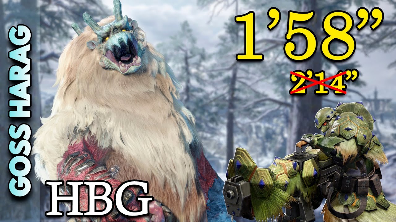 MHRise | HBG Solo 1:58 Goss Harag ゴシャハギ Speedrun
