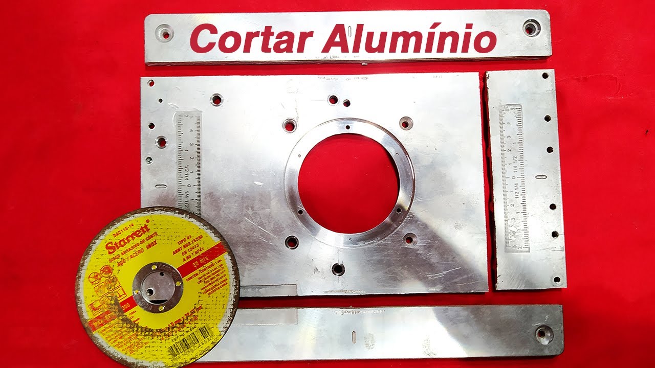 Cortando Alumínio com Esmerilhadeira. Super fácil!! Cutting aluminum with angle grinder
