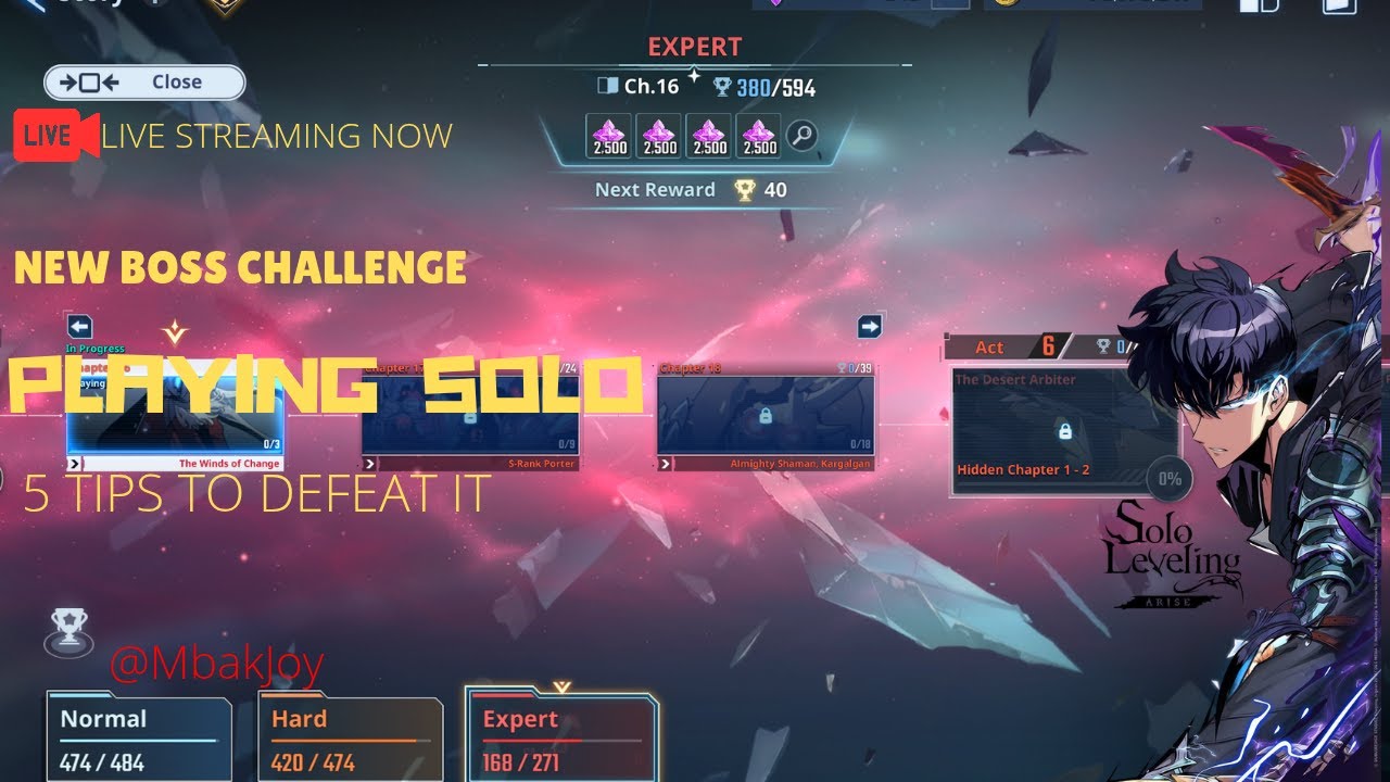 Live Streaming Solo Leveling Arise  