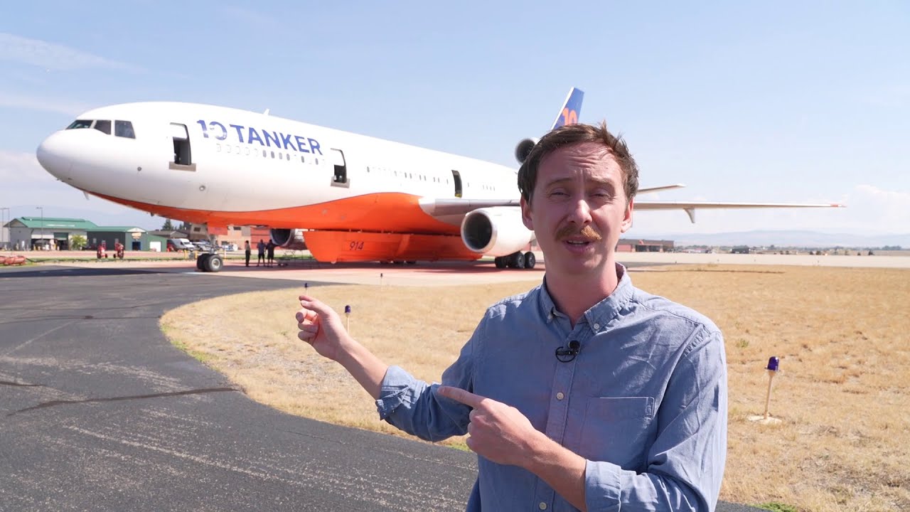 Inside a fire-fighting DC-10 airplane
