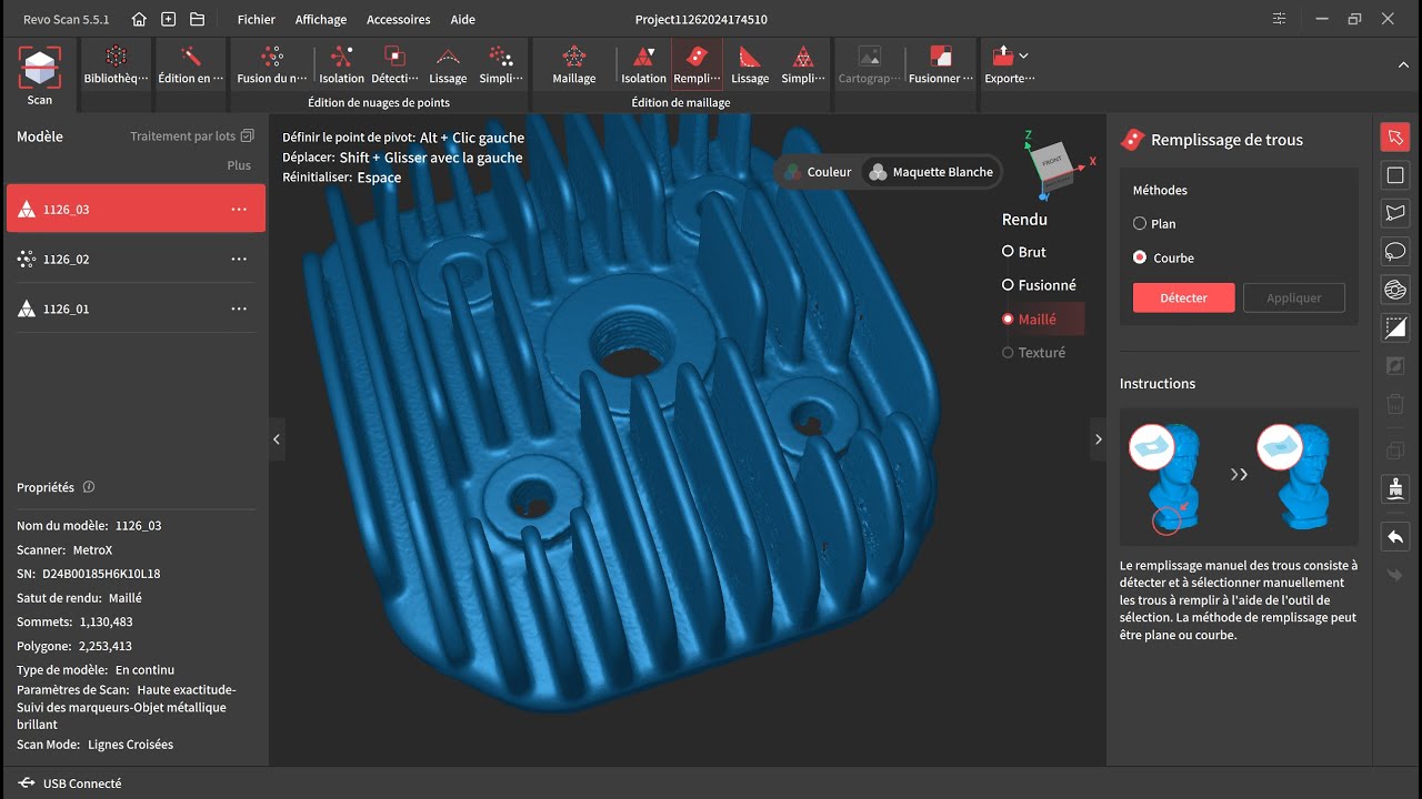 Mesh Reparation under QUICKSURFACE