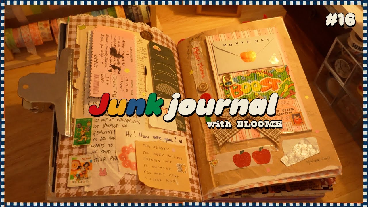 4K ASMR | Junk Journal | lot's of memos today haha  