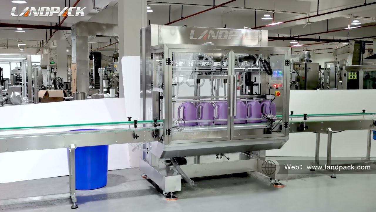 Automatic Foaming Liquid Bottle Filling Machine For Shampoo Dish Wash Soap Detergent