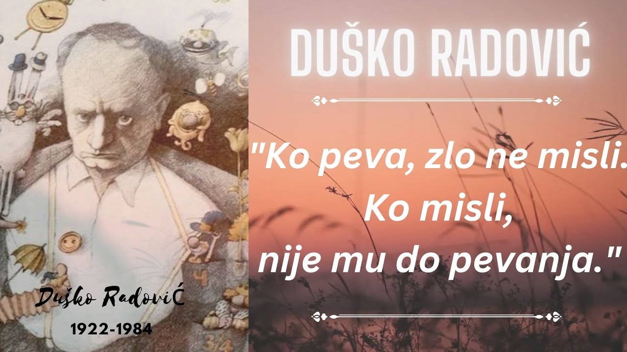 DU&Scaron;KO RADOVIĆ - POUČNI I KOMIČNI CITATI I AFORIZMI