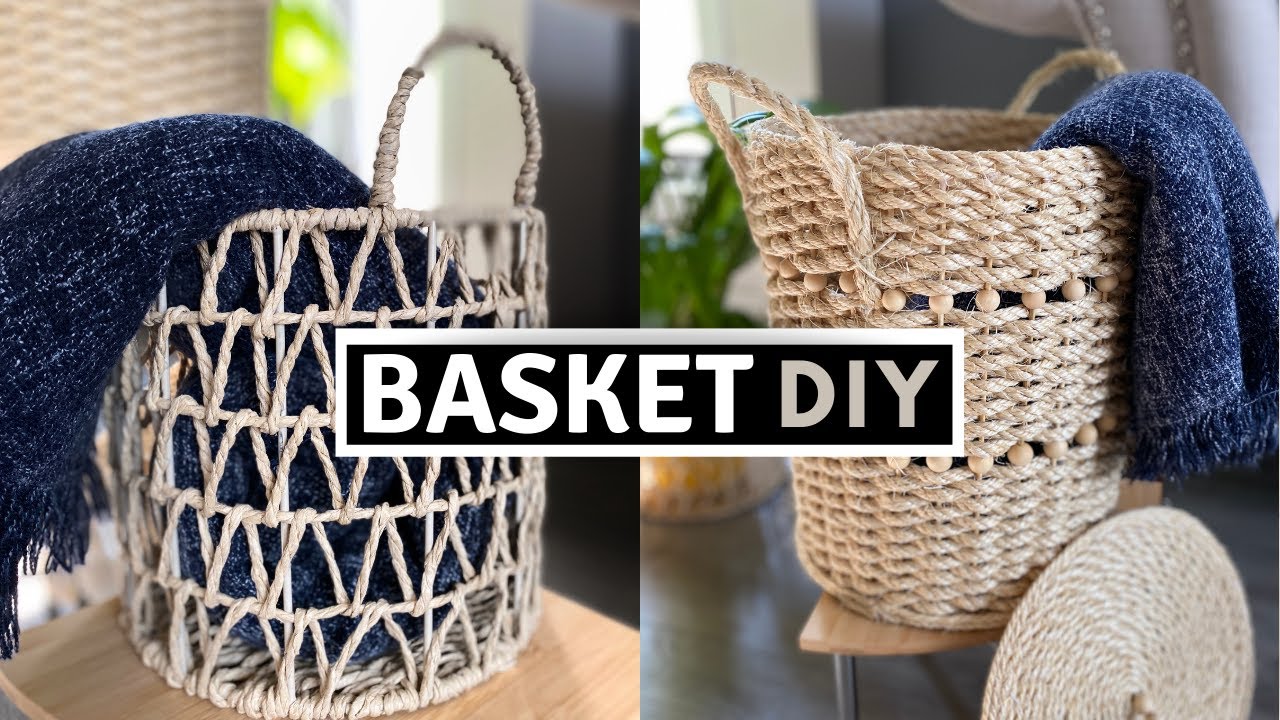 Basket DIY | West Elm High-End Dupe and more DIY Decor Projects You Will Love