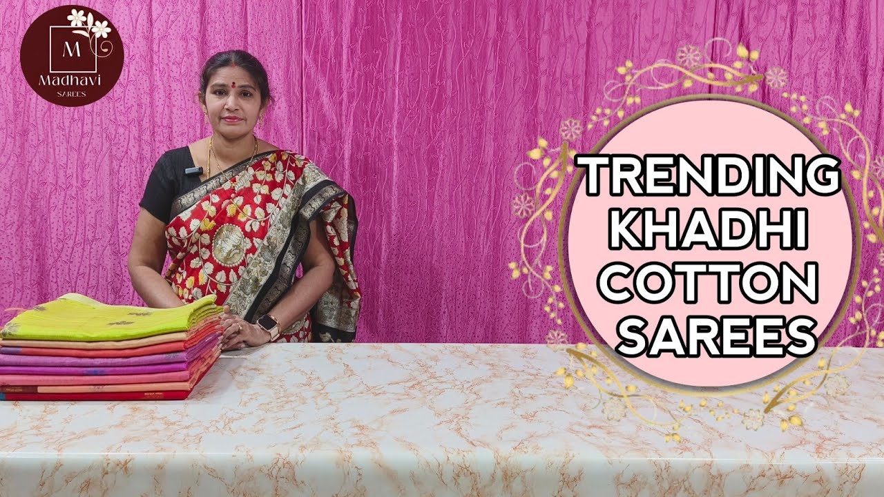 ✨Khadhi Cotton Sarees||#trending #cotton #khadhi #fashion #fabric #sarees@Madhavi_saree_selections