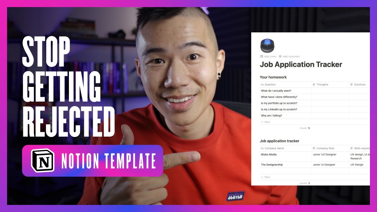 How to Stop Getting Rejected from UX Design Jobs (Download My Job Tracker)