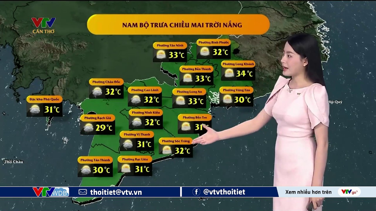 Dự báo thời tiết Tây Nam Bộ ngày mai 28/02/2026 | VTVWDB