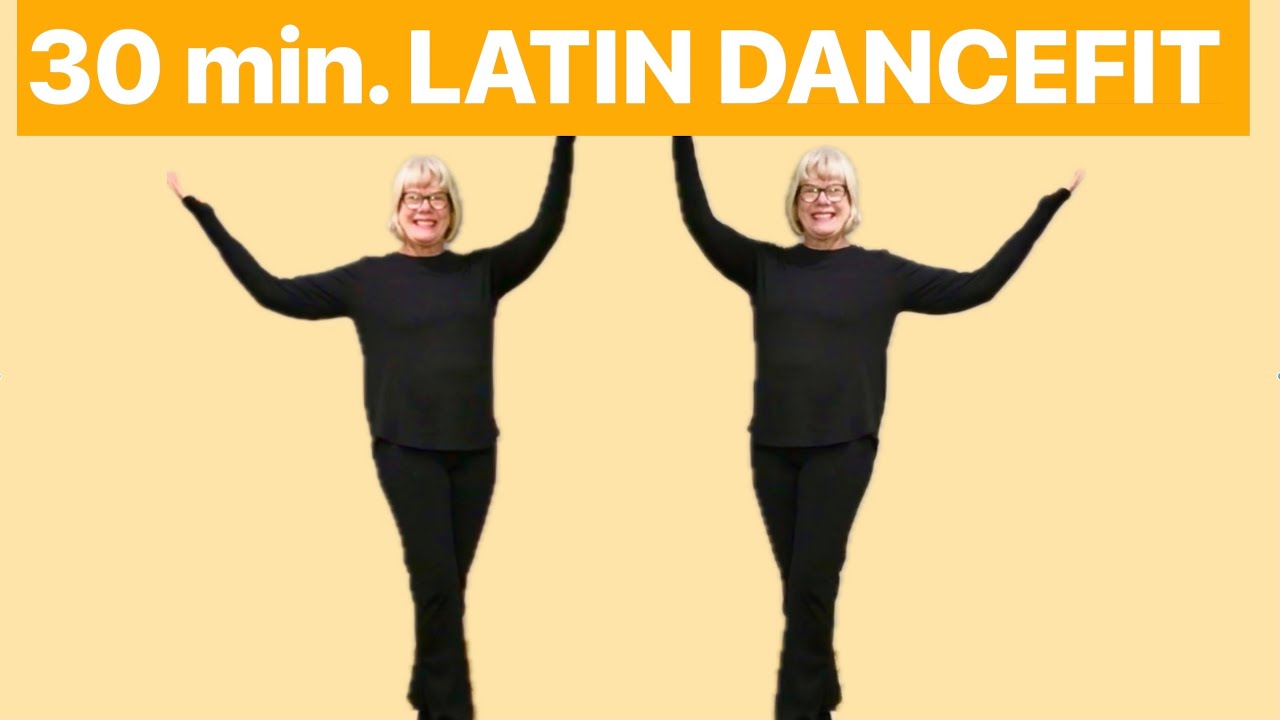🌟LATIN DANCE-FITNESS, Low Impact, Easy BEGINNER and 55+, Walking Pace Workout:  3000 STEPS🌟