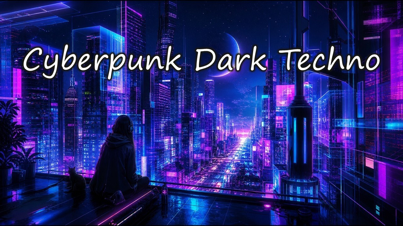 Cyberpunk Dark Techno for Coding & Deep Work | 16-Track 2077 Neon Hacker Compilation (No Vocals)