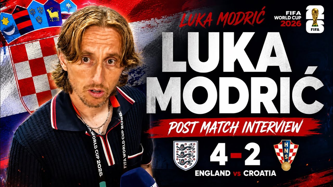 Luka Modrić Reacts to Croatia LOSS to England | Postgame Interview 