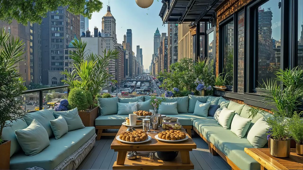 Smooth Spring Jazz NYC 🎷 Relaxing New York Jazz Music for Focus, Coffee & Calm Living