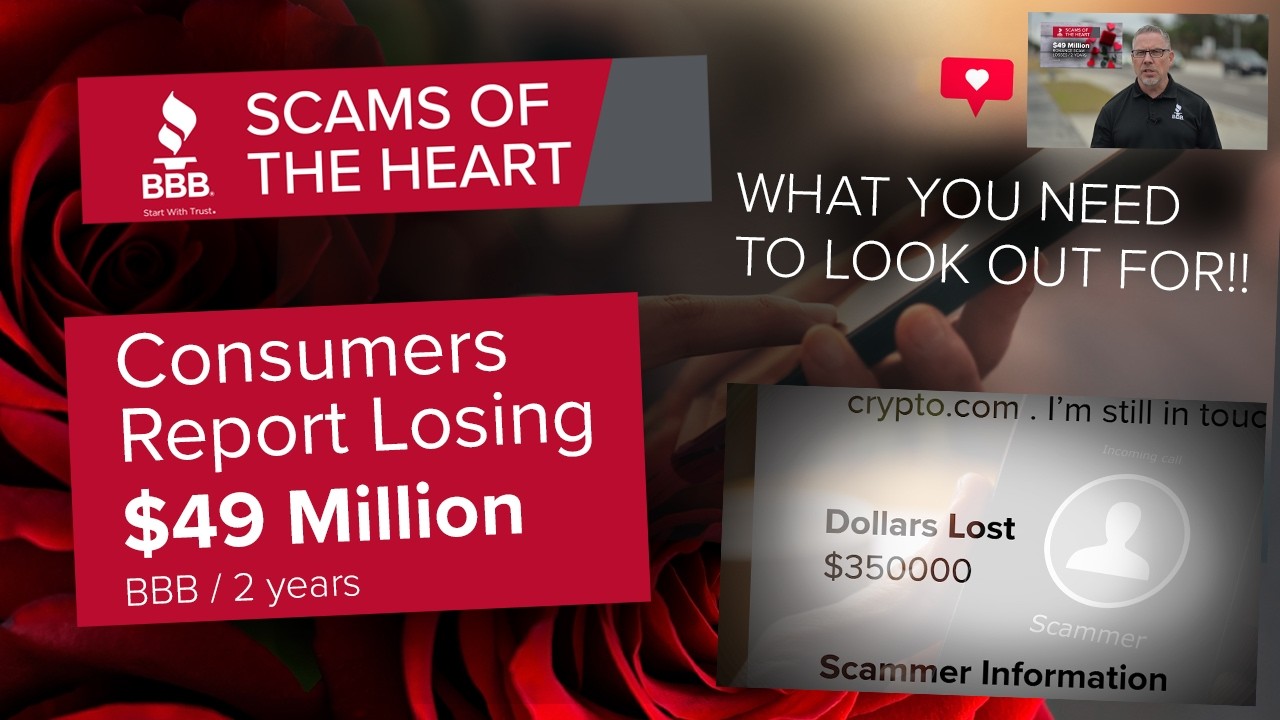 BBB ALERT: Consumers Report $49 Million in Losses to Romance Scams Over Past Two Years!