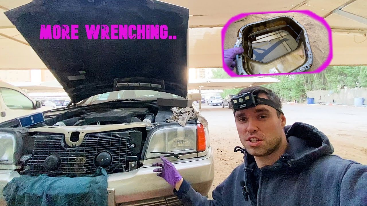How to Replace a Dented Oil Pan on a V8 Mercedes W140 S Class. M119 Engine👨🏻‍🔧❤️🇩🇪