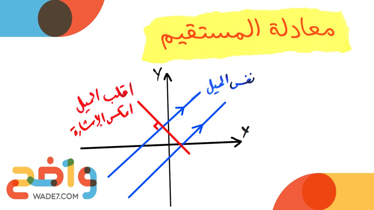 رياضيات مسارات 1-1:  معادلة المستقيم